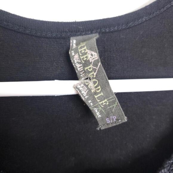 Free People Dress Womens Small Embroidered High Neck Floral Skirt Fit Flare - Picture 9 of 13